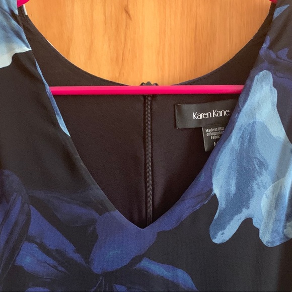 Karen Kane Blue Floral Dress - Picture 3 of 5